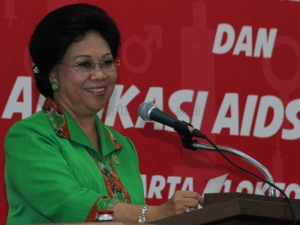 Menkes Nafsiah Mboi (Jaringnews/ Dwi Swulistyo)