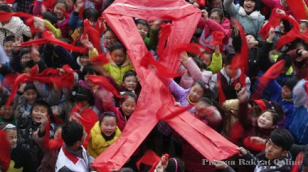 SEKITAR setengah juta orang di Cina diketahui terkena HIV atau AIDS.* REUTERS/"PRLM" 