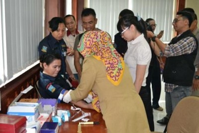 Pemeriksaan HIV/Aids. Foto:HarianTerbit/Adi